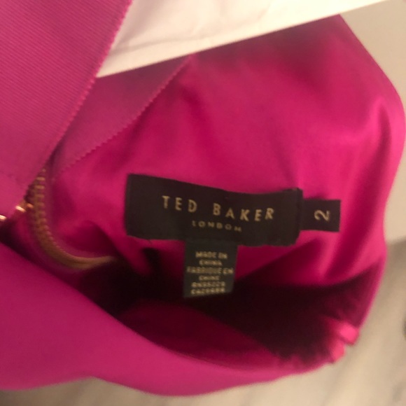 Ted Baker cocktail dress fuschia/hot pink - Picture 3 of 5